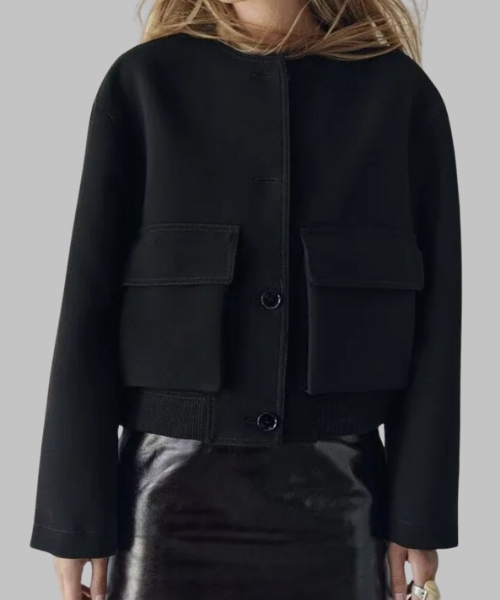 Women Single Breasted Loose Coats Bomber Jackets for Causal & Outwear