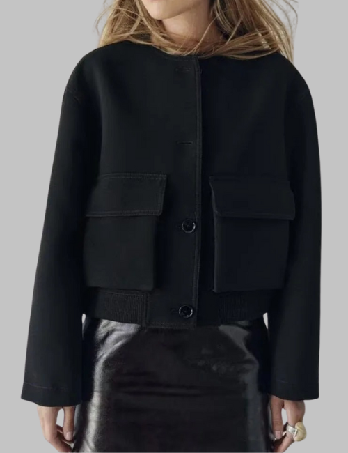 Women Single Breasted Loose Coats Bomber Jackets for Causal & Outwear