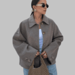 Women Single Breasted Turn-Down Collar Jackets With Pockets