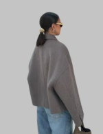 Women Single Breasted Turn-Down Collar Jackets With Pocketss
