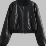 Motorcycle Faux Leather Pilot Jacke