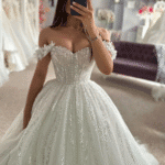 Shop Engagement Dress in Applique Lace and Shine Bright