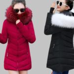 Hooded Parka Jacket with Fur Lining