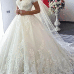 Buy Sequin Bridal Gowns in Off Shoulder Ball Gown Style
