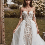 Shop Arabic Marriage Dress in Mermaid Lace Applique Style