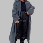 long overcoat for women, double breasted overcoat for women, winter long overcoat, lapel collar overcoat for women