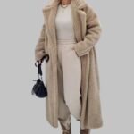 Winter Wool Blend Long Coat Women Loose