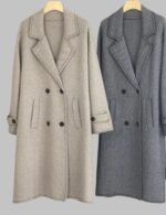 Women's Cashmere Long Coat, Elegant Mid-Length Cashmere Coat for Women, Cashmere Long Coat for Women, Autumn Winter Women's Cashmere Coat
