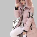 Women Winter Long Zipper Parka Fur Hood