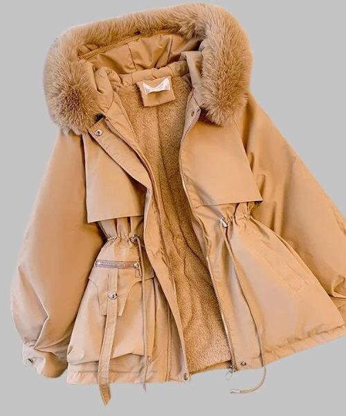 winter parka jacket for women, Korean street style padded jacket, parka coat with hood, Korean fashion parka for women