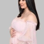 Polka Dot Maternity Dress Off Shoulder | Clothing Stores