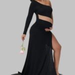 One Shoulder Maternity Dress for Baby Shower | Clothing Stores