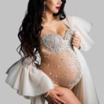 Rhinestone Maternity Dress for Photoshoot | Clothing Stores