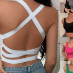Backless crop top for women