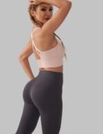 High Impact Push Up Sports Bra, Breathable Push Up Fitness Bra, Stretchable Workout Bra for Active Women, Padded Sports Bra