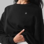 Fashionable women's athletic sweatshirt, Comfy and stylish women's sports sweatshirt, Casual women's gym sweatshirt, Trendy women's activewear sweatshirt