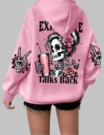 women's printed hoodie, stylish hoodie for women, printed streetwear hoodie, women's fashion hoodie