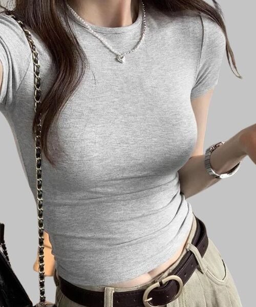 Comfortable Breathable Cotton Crewneck Tee, Modern Fit Short Sleeve Crewneck Tee, Short Sleeve Crewneck Tee, Short Sleeve Crewneck Tee