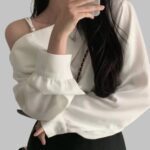 off shoulder blouse for women, formal off shoulder blouse, elegant blouse for office wear, stylish women’s formal blouse