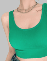 Summer backless crop top for women