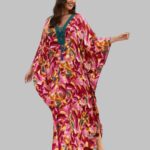 Printed Kaftan Dresses for women, Vibrant patterned kaftan dresses, Flowy printed kaftan dress, Trendy printed kaftan dress