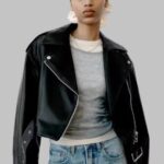 leather jacketleather jacket, bomber jacket (oversized bomber-like fit)