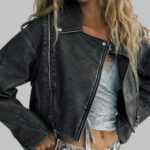 Biker Jacket – Faux Leather Racer Jacket