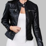leather jacket, biker leather jacket