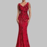 sequin evening gown for women, sparkly evening dress, formal sequin gown, long sequin dress
