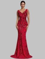 sequin evening gown for women, sparkly evening dress, formal sequin gown, long sequin dress
