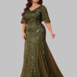 Shop Plus Size Dresses in Sequin Evening Style Today