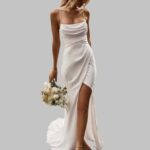 Buy Engagement Photoshoot Outfit in Satin Mermaid Style