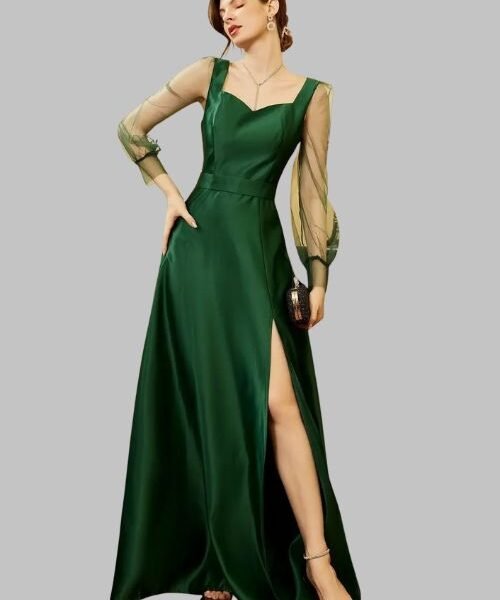 Bachelorette party dress for bride, green bridal dress, sexy green dress, bride to be dress