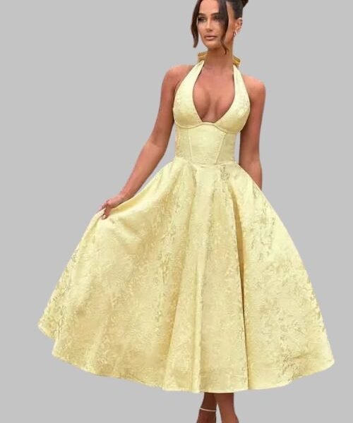 Womens Tea Party Dress, Elegant Tea Party Dress, Stylish Women Dress, Comfortable Tea Party Outfit
