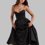 elegant tea party dress for women, chic tea party outfit, stylish garden party dress, modern women's tea party look