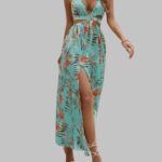 Boho Beach Dress Women Summer Maxi Flowy