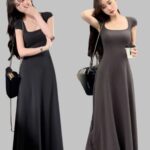 Long Cocktail Dress Women Elegant Evening