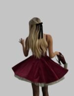 Sleeveless Christmas Dress – Backless Mini Dress - Image 5