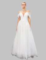 Latest Bridal Engagement Dress – Sleeveless Bridal Wear - Image 7