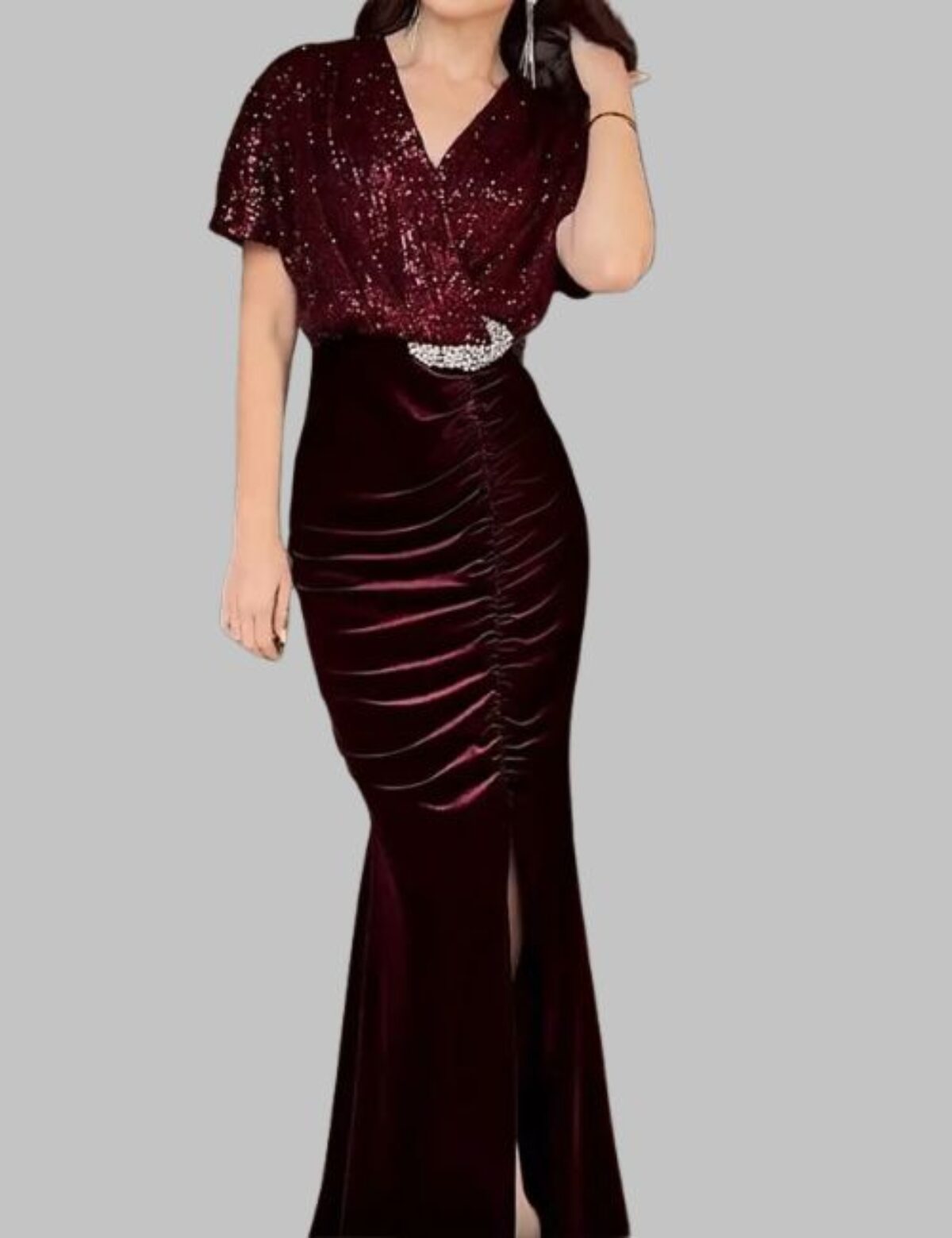 v neck silk dress SilkSilky 100% Mulberry Silk Spaghetti Strap Deep V Neck Midi Dress with V-Back Design, Brown / XL