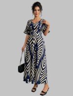 Short Sleeve Maxi Dress - Summer Swing Dress - Image 3