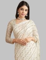 sequin saree for women, indian traditional saree, bollywood dance saree, ethnic stage costume, festive sari, wedding saree india