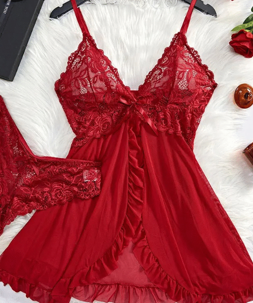 Sexy Night Dress for Women, hot night dress for women, elegant sleep dress, V-neck nightgown for women, transparent milk silk nightwear, women’s lingerie nightdress