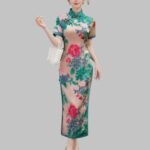 Modern Cheongsam Dress - Short Sleeve Dress