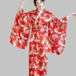 japan kimono dress for women, japanese kimono cosplay costume, vintage asian kimono gown, performance kimono outfit, traditional japanese dress