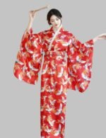 japan kimono dress for women, japanese kimono cosplay costume, vintage asian kimono gown, performance kimono outfit, traditional japanese dress