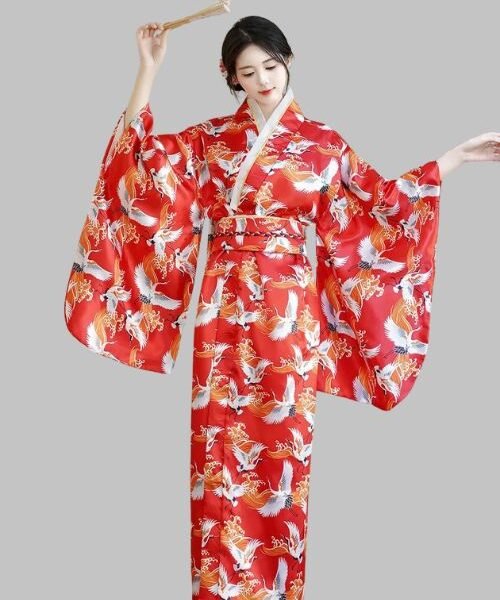 japan kimono dress for women, japanese kimono cosplay costume, vintage asian kimono gown, performance kimono outfit, traditional japanese dress