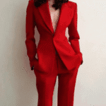 casual tuxedo 2 piece suit for women, women tuxedo dress, stylish women blazer set, versatile women pants suit, trendy work outfit for women