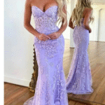 Buy Party Dresses in Lavender Mermaid Style Tonight