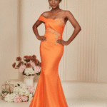 Shop Party Dresses in Orange Mermaid and Glow Tonight
